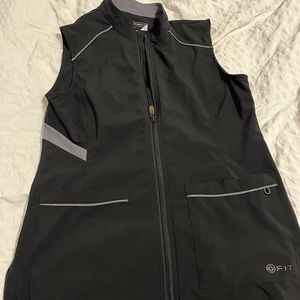 White cross scrub vest